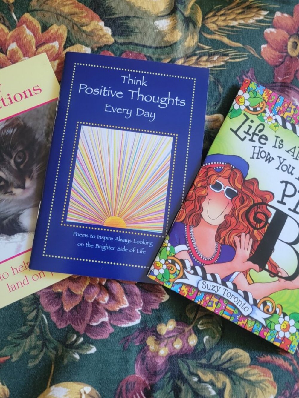 Lot of 3 Ladies Positive Thoughts and Inspiration Books Thoughts of Life & SPS